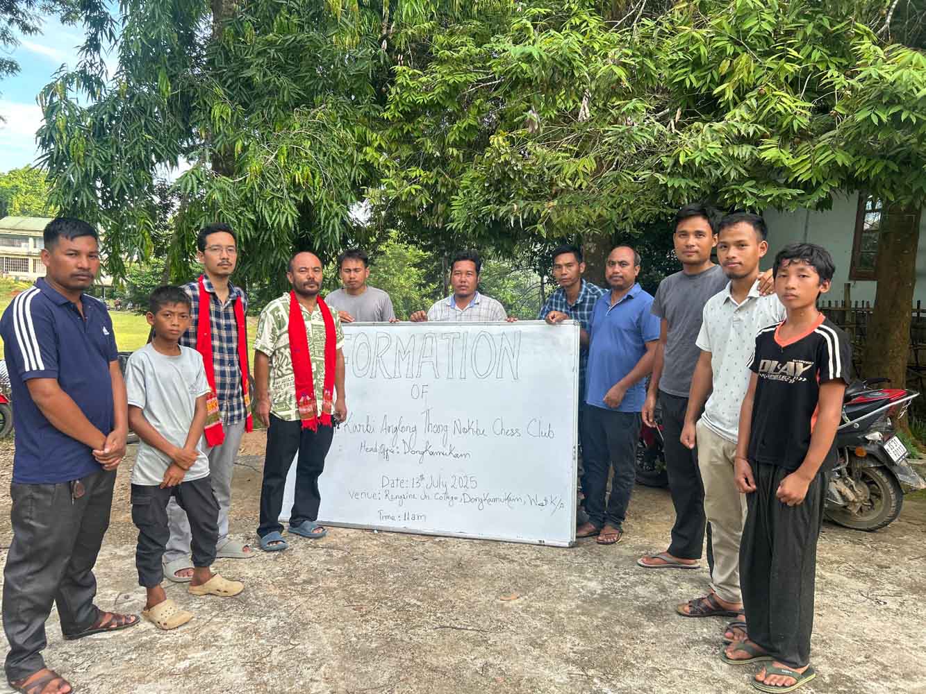 Formation of West Karbi Anglong Chess Club